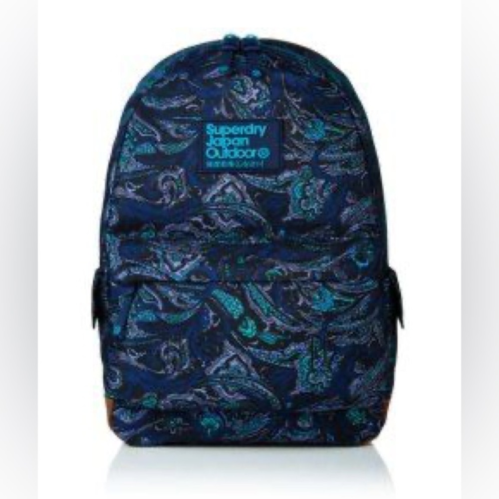 Superdry Paisley Backpack - Black and Teal